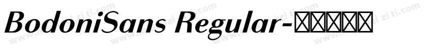 BodoniSans Regular字体转换
